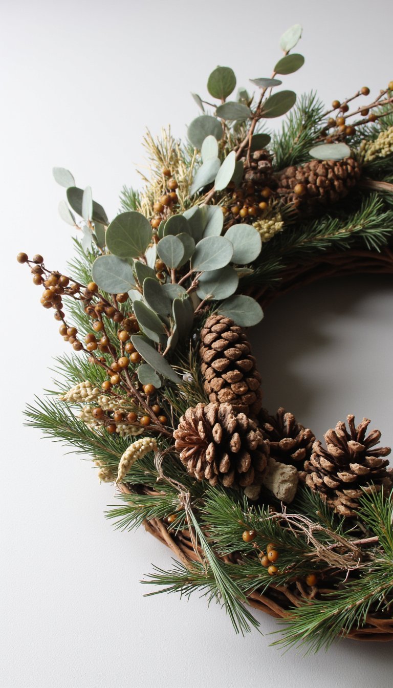 6. A Foraged Winter Wreath