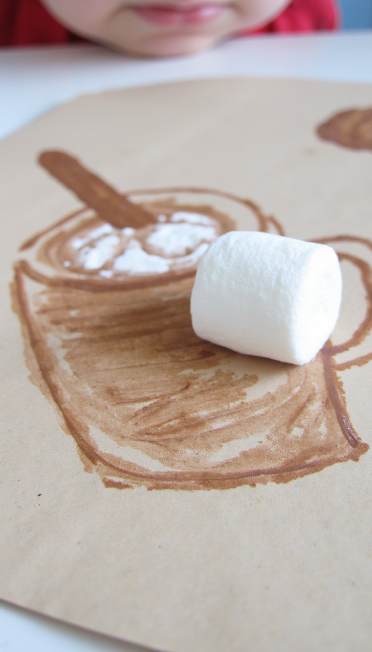 10. Marshmallow Stamp Hot Cocoa Mug