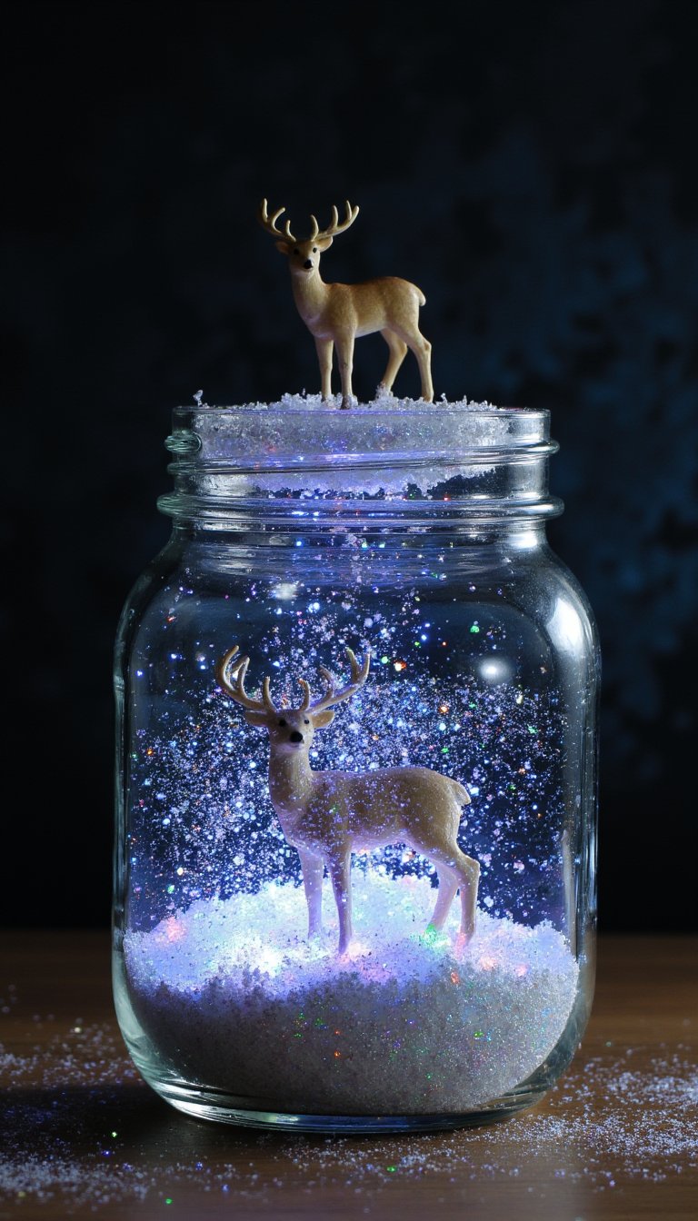 24. "Snow" Globe Jars