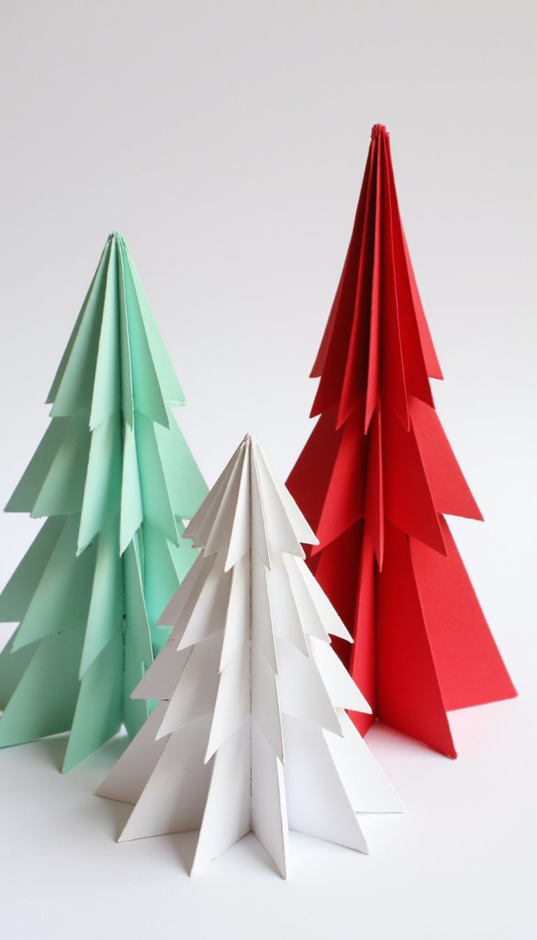 8. Kirigami Christmas Trees