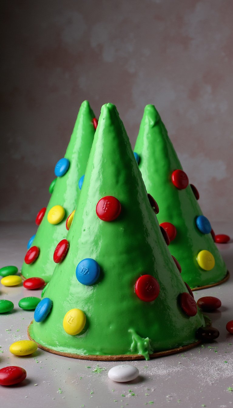 5. M&M Christmas Tree Cones