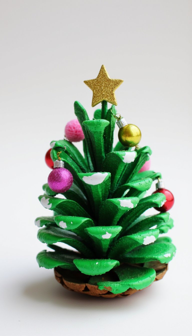 4. Pine Cone Christmas Trees