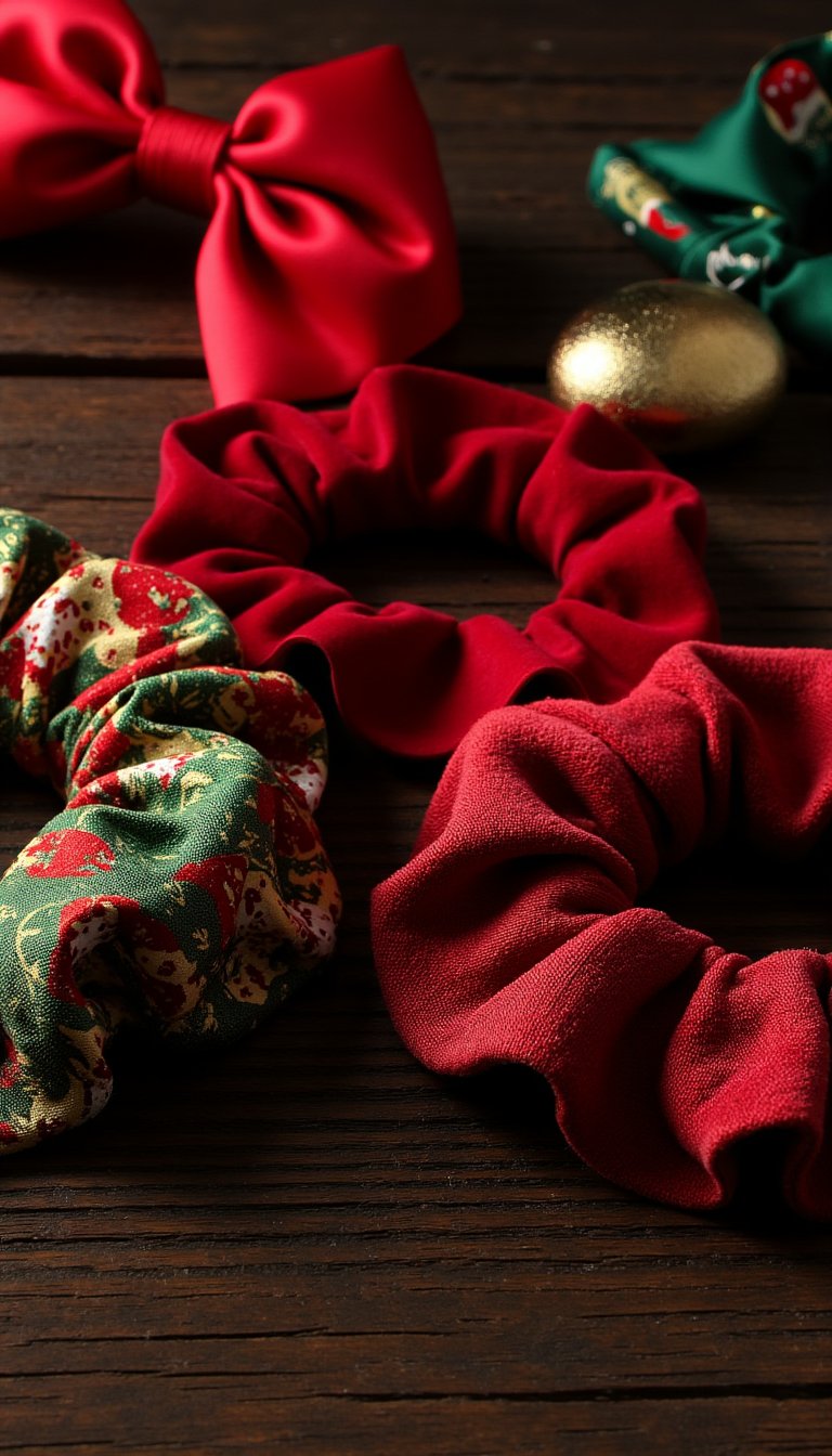 7. Holiday Scrunchies & Hair Bows