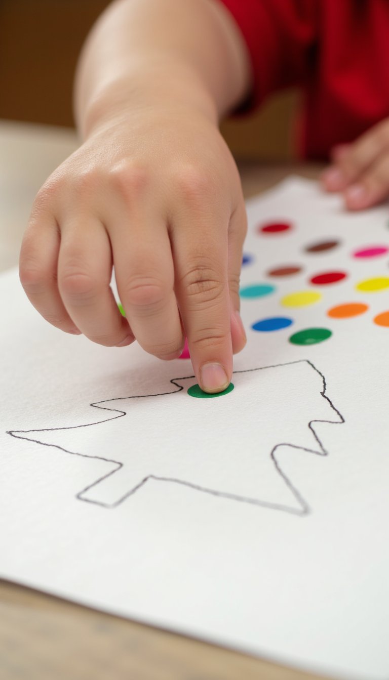 9. Sticker Christmas Tree