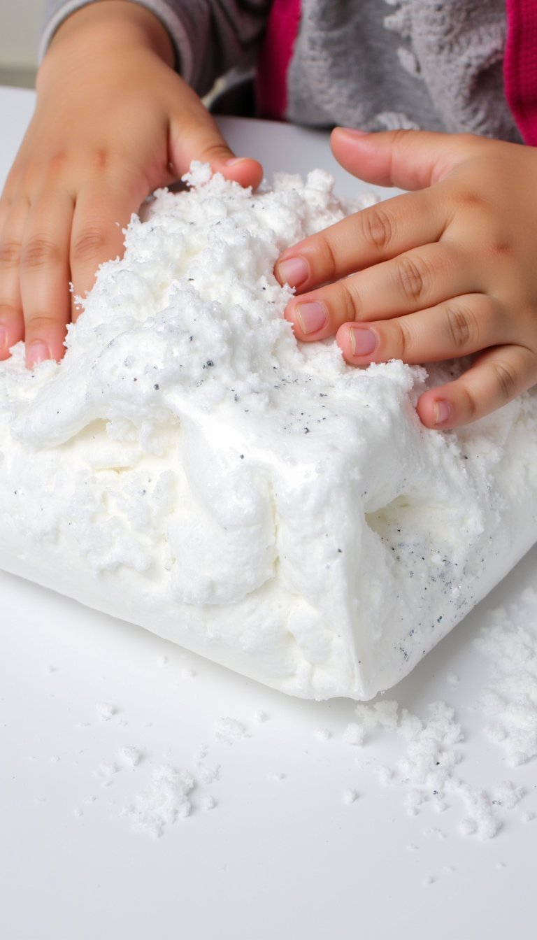 25. Snowy Sensory Bag