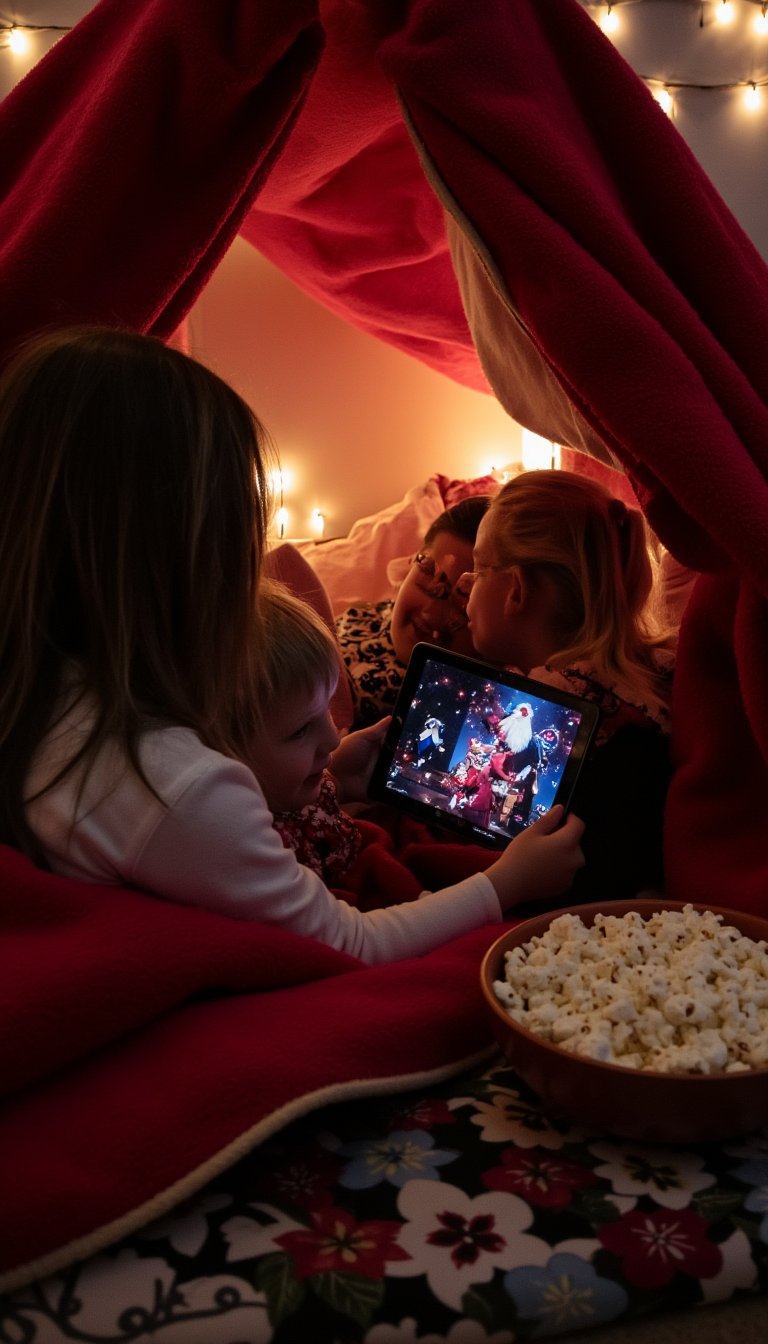 14. Build a Fort and Watch a Christmas Movie