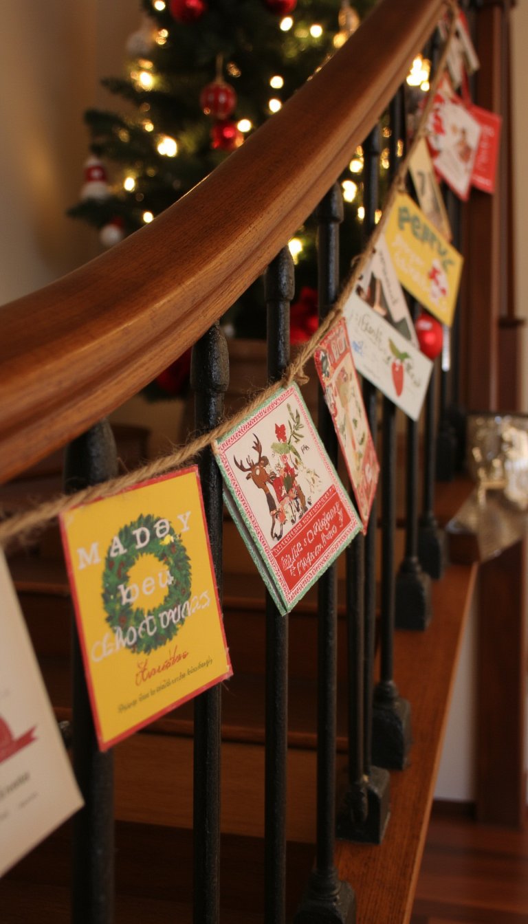 18. Christmas Card Garland