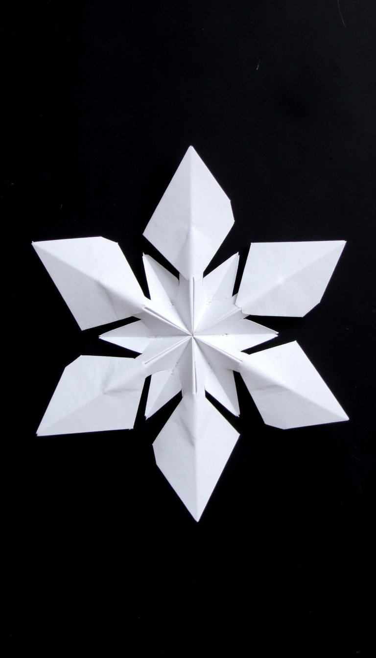 6. The Geometric Starburst Snowflake