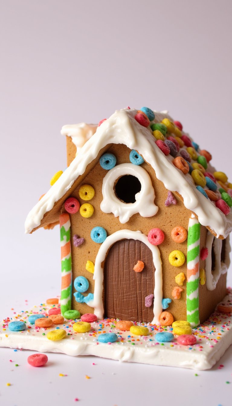 13. Cereal Box Gingerbread Houses