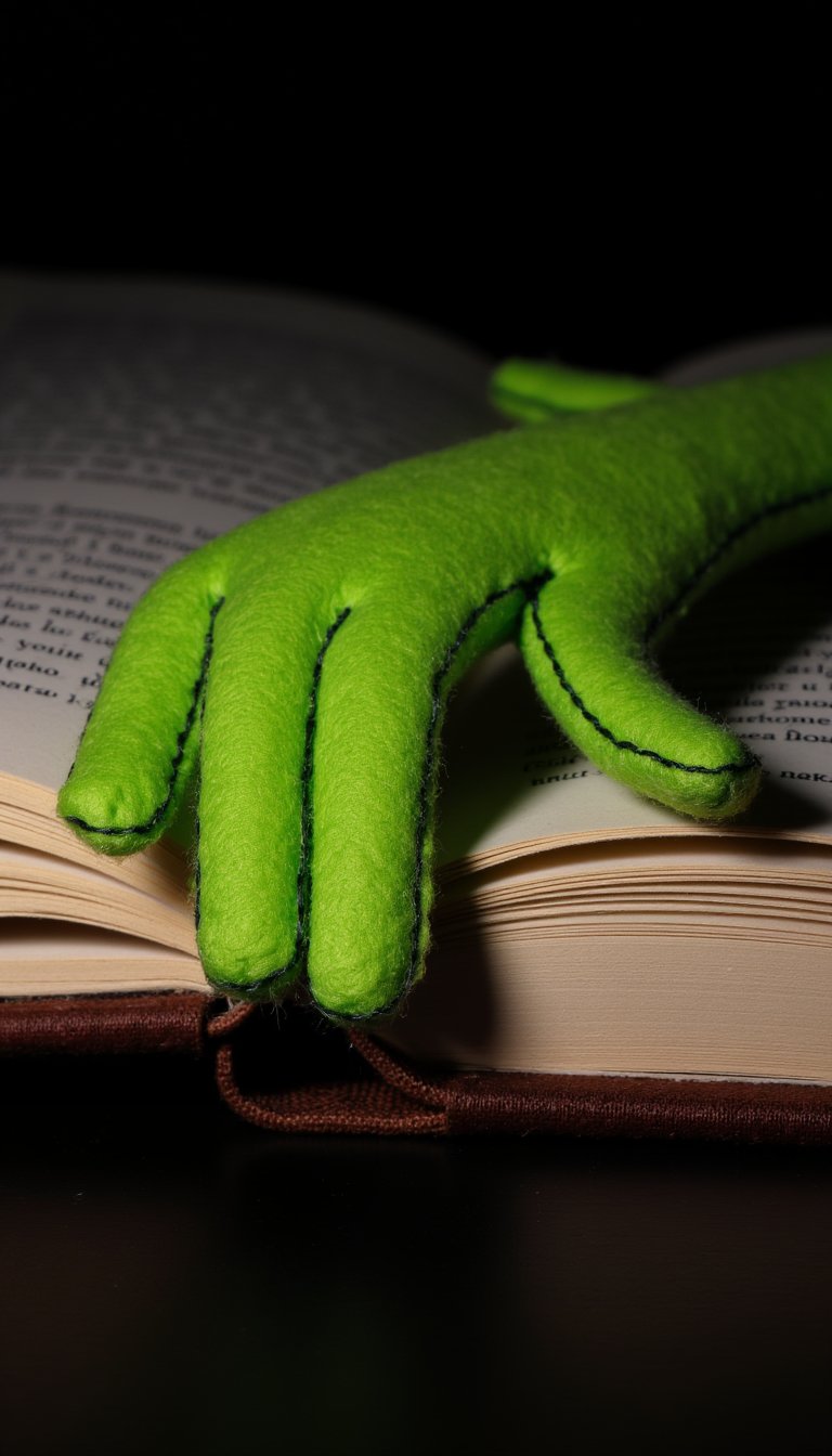 9. Grinch Hand Bookmark