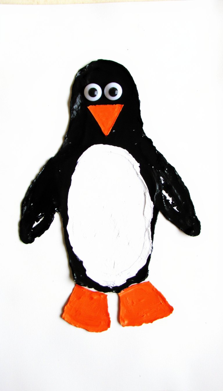 17. Penguin Footprint Art