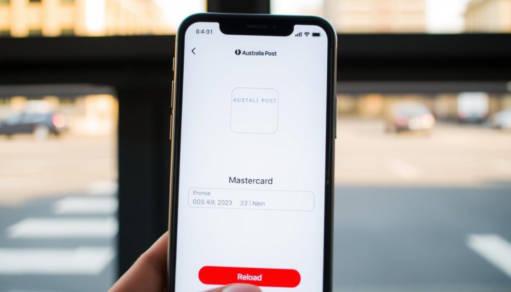 Australia Post Mastercard Mobile App Reload