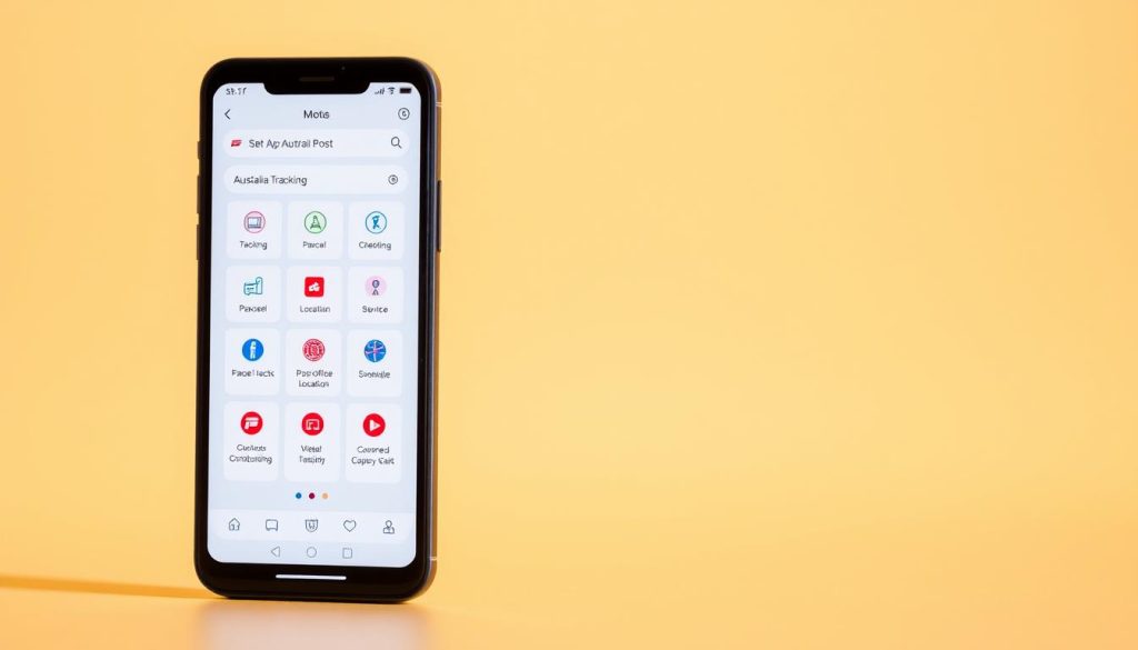 Australia Post Mobile App Interface Australia Post Mobile App Interface