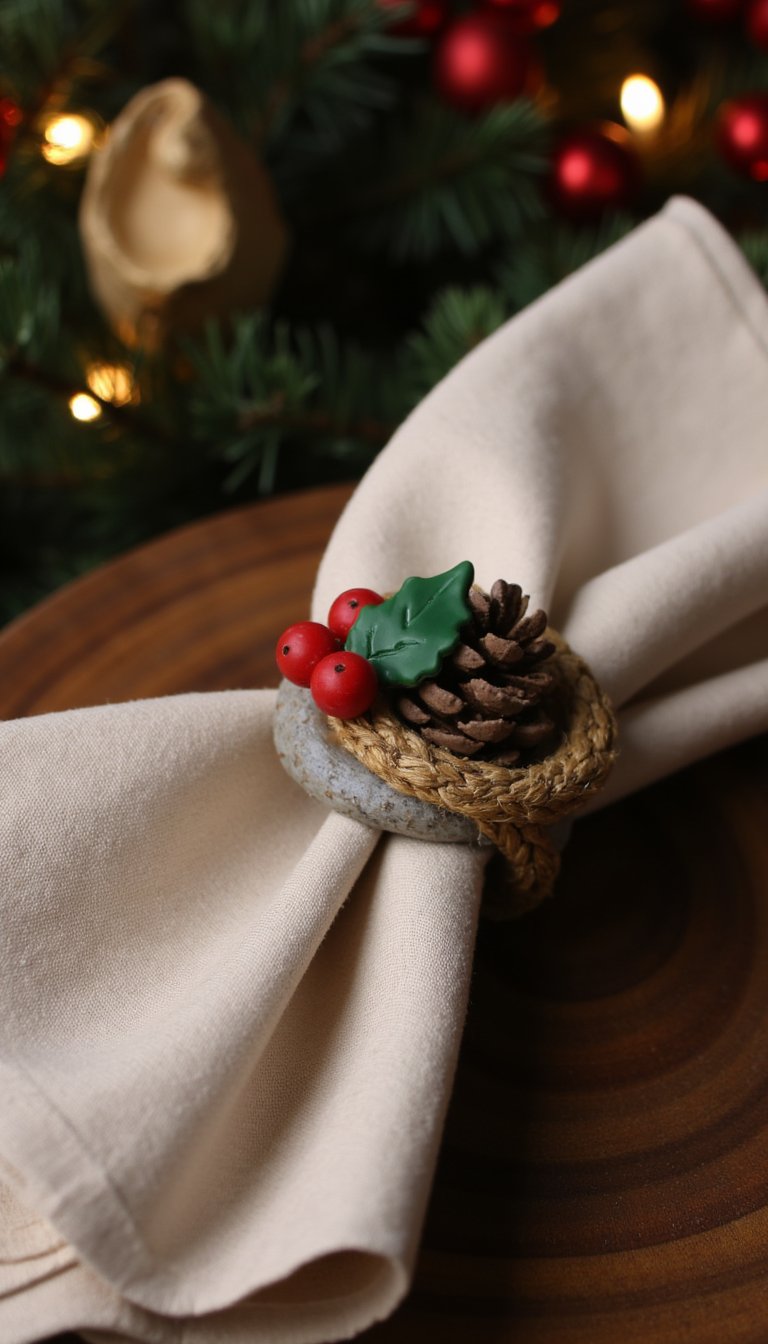 6. Festive Napkin Ring Holders