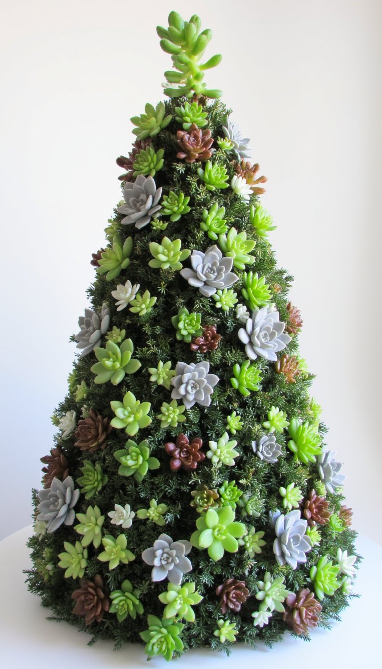 10. Succulent Christmas Tree
