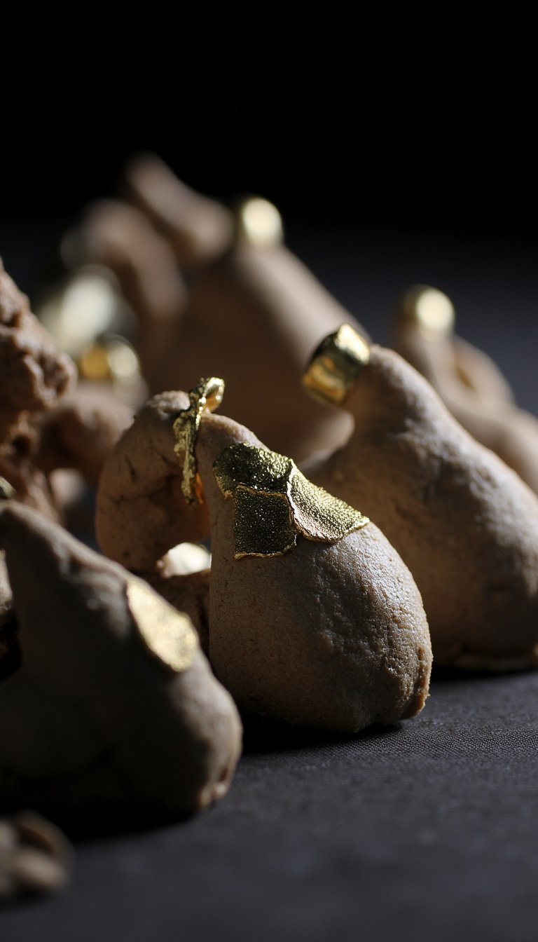 8. Shiny Gold & Silver Leaf Accents