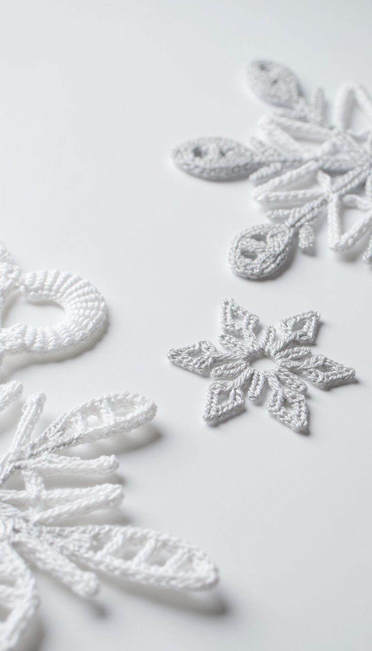 21. Crochet Snowflakes