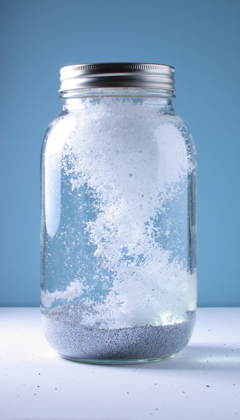 24. "Blizzard in a Bottle" Sensory Jar