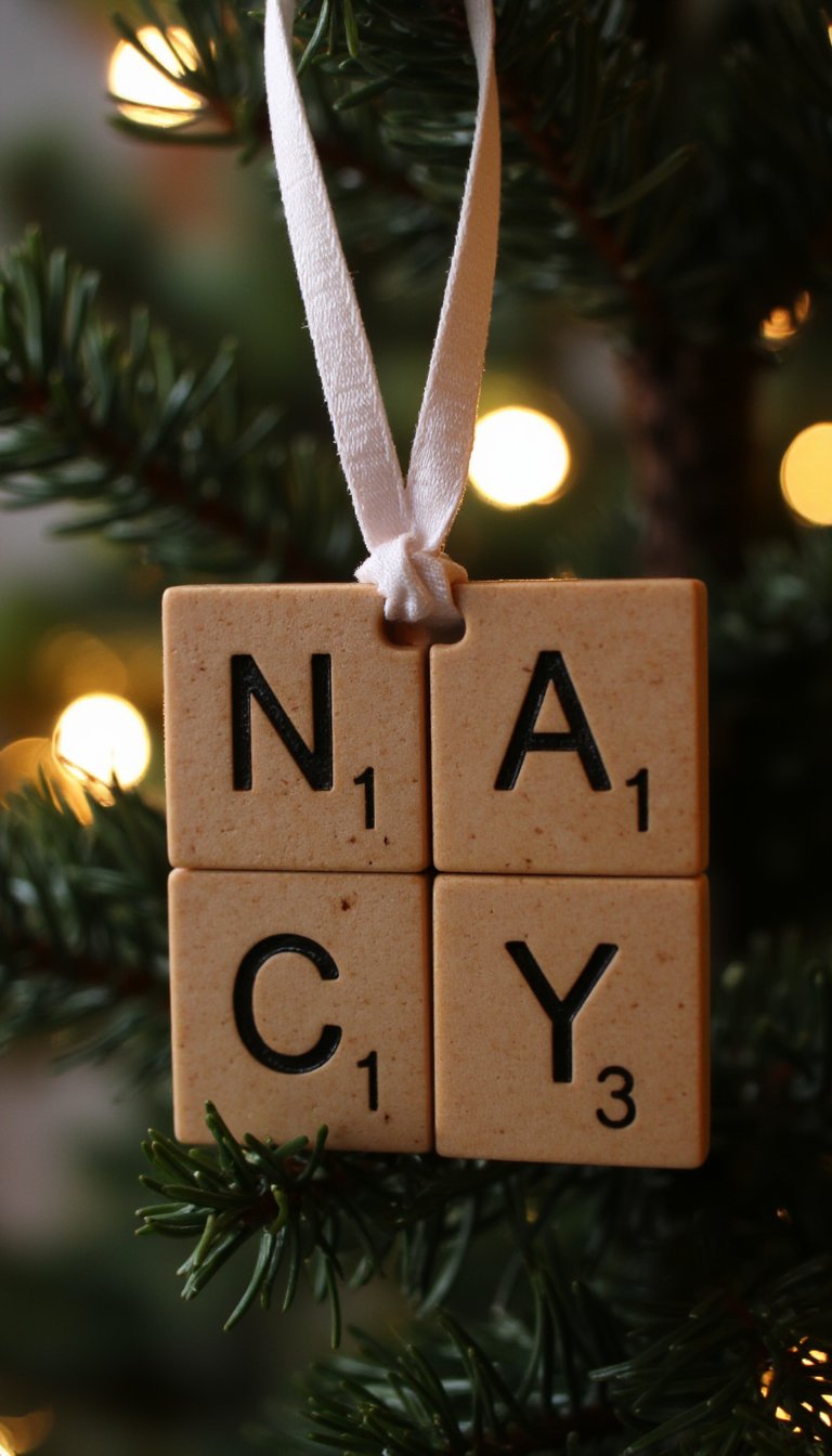 5. Scrabble Tile Initials