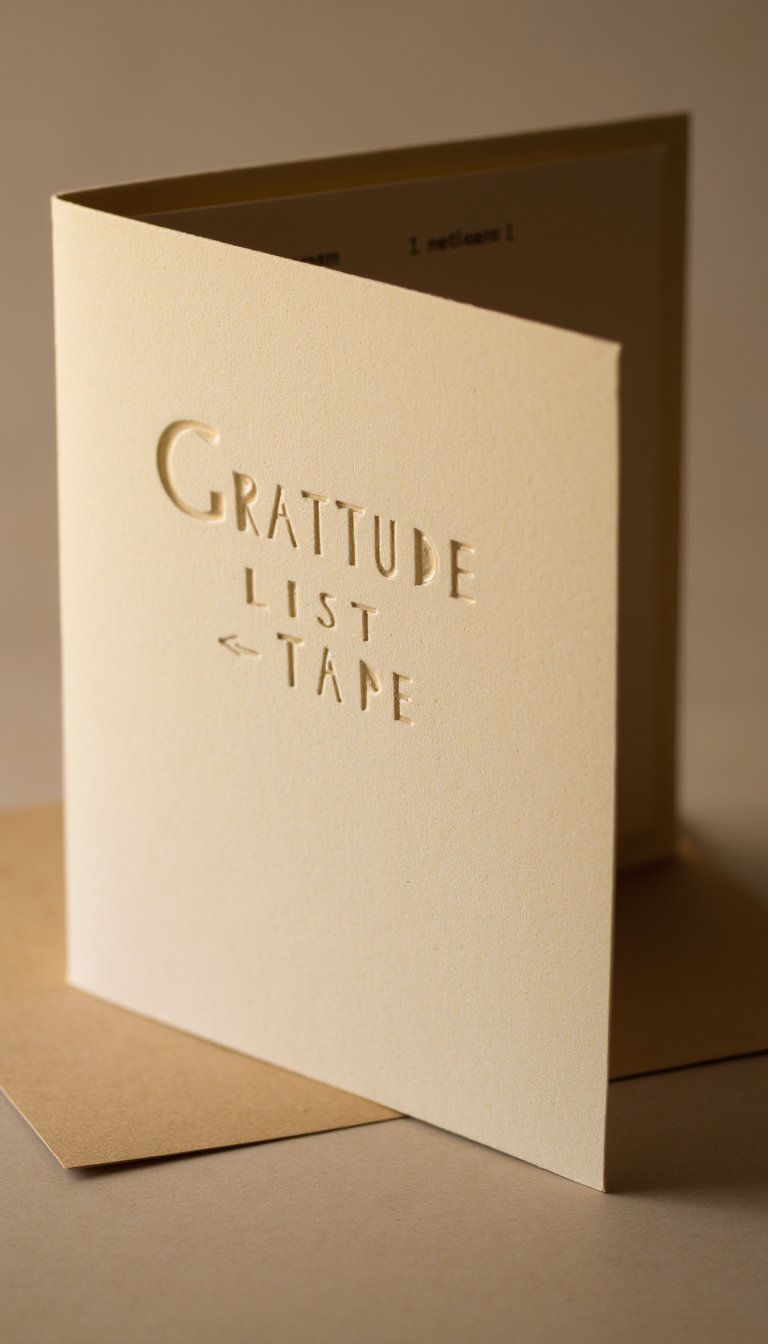 20. The "Gratitude List" Card