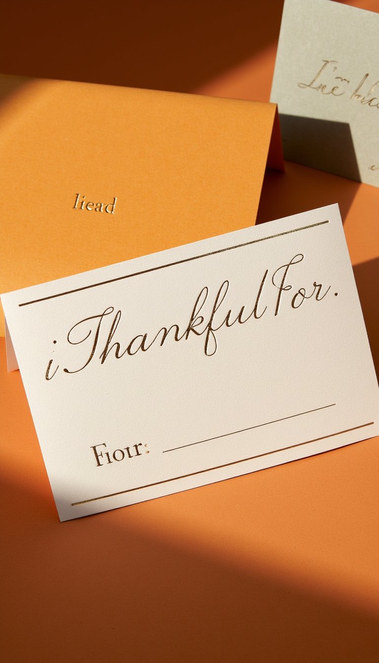 12. The Interactive "I'm Thankful For..." Card