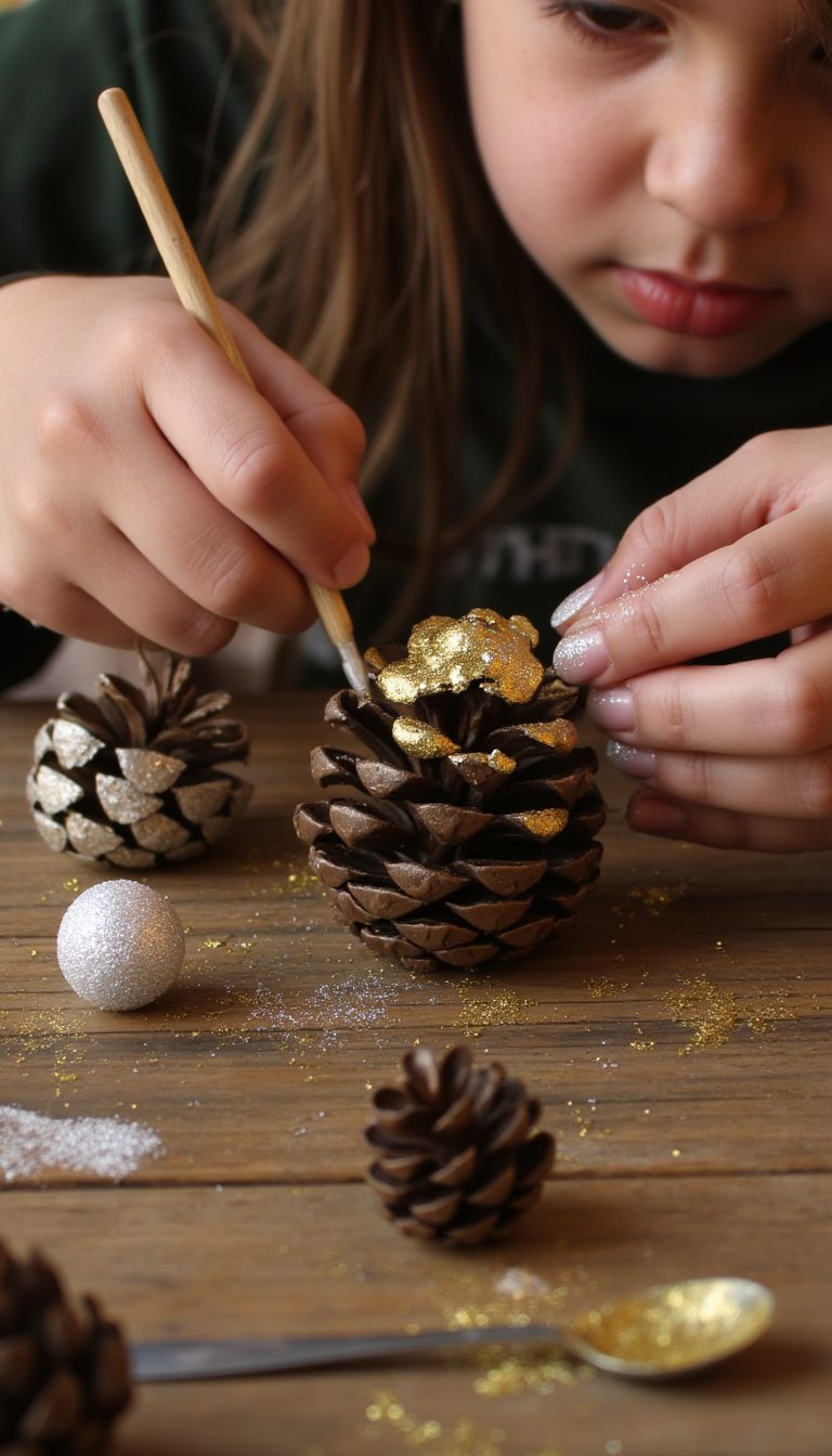 23. Paint Pinecones