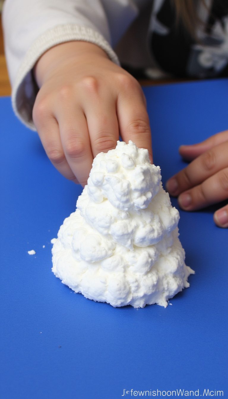 5. Puffy Paint Snowmen