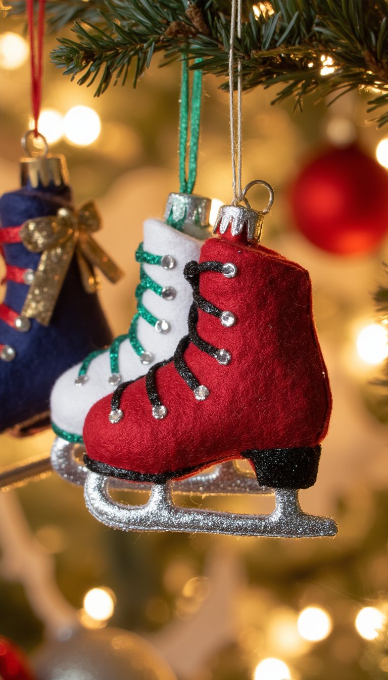 24. Ice Skate Ornaments