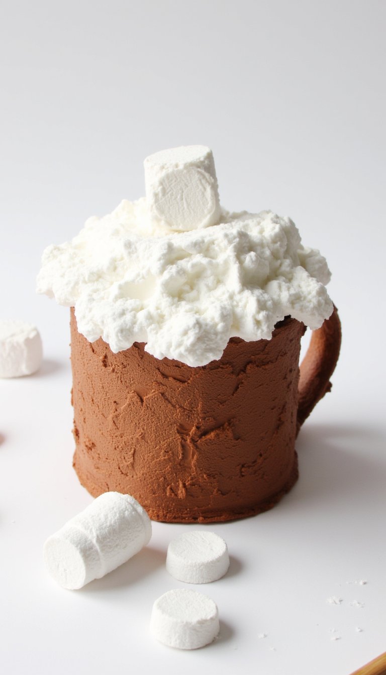 5. Marshmallow Stamp Hot Cocoa Mug