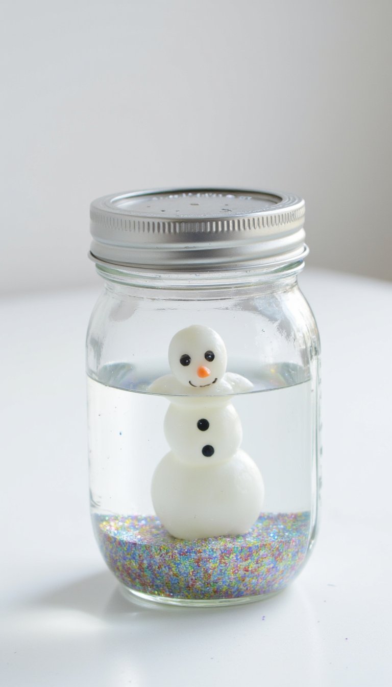 18. DIY Snow Globe