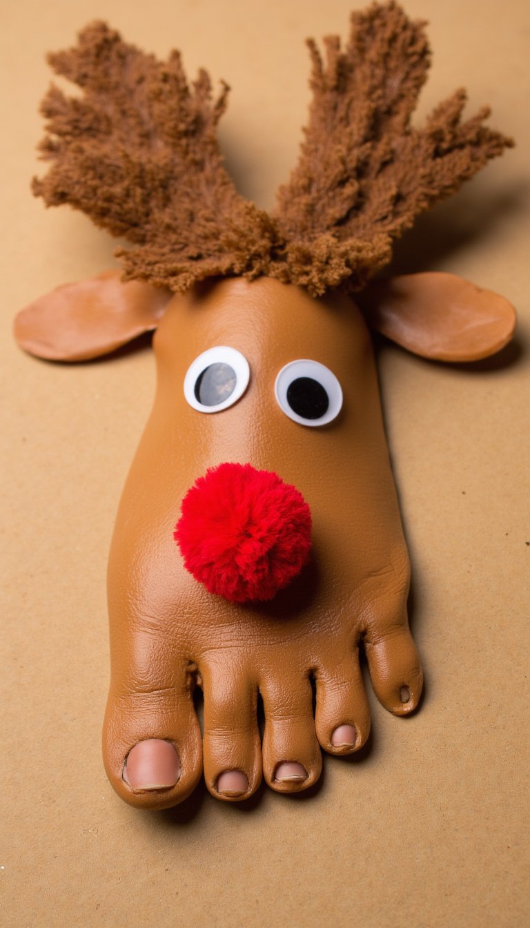 15. Footprint Reindeer