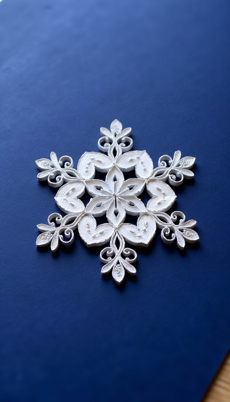 1. The Classic Quilled Snowflake