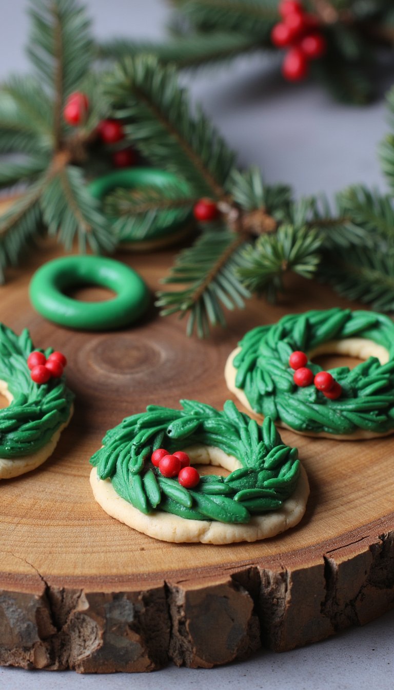 5. Miniature Wreaths with Berry Clusters