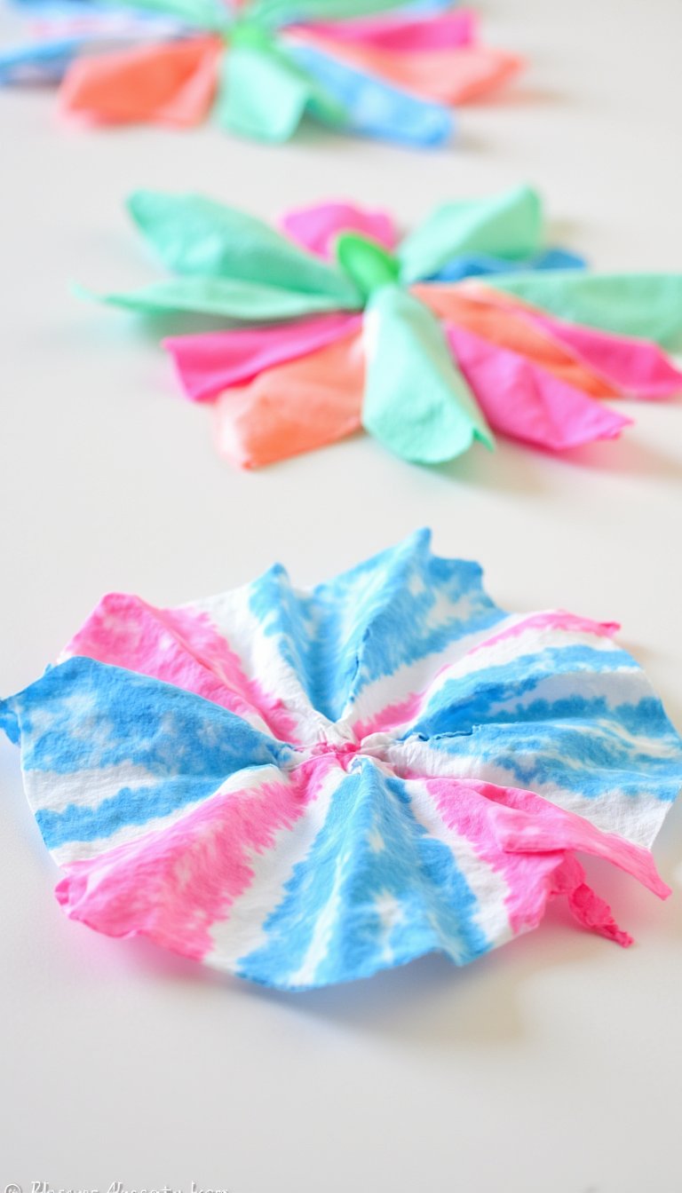3. Coffee Filter Snowflakes