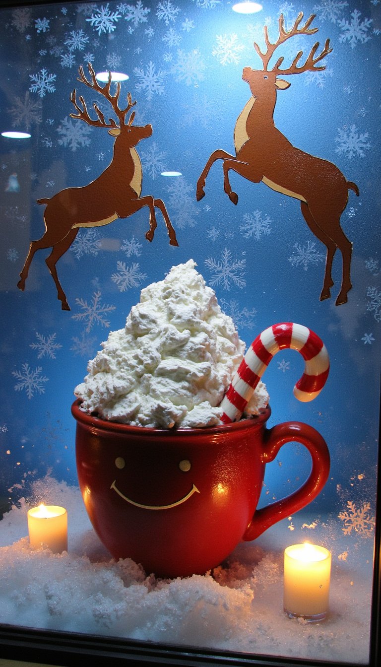 6. Prancing Reindeer Silhouettes