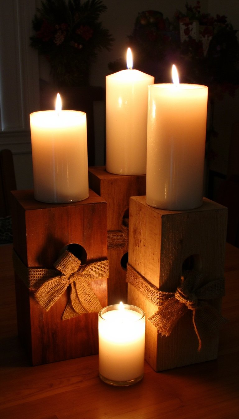 12. Simple Candle Holders