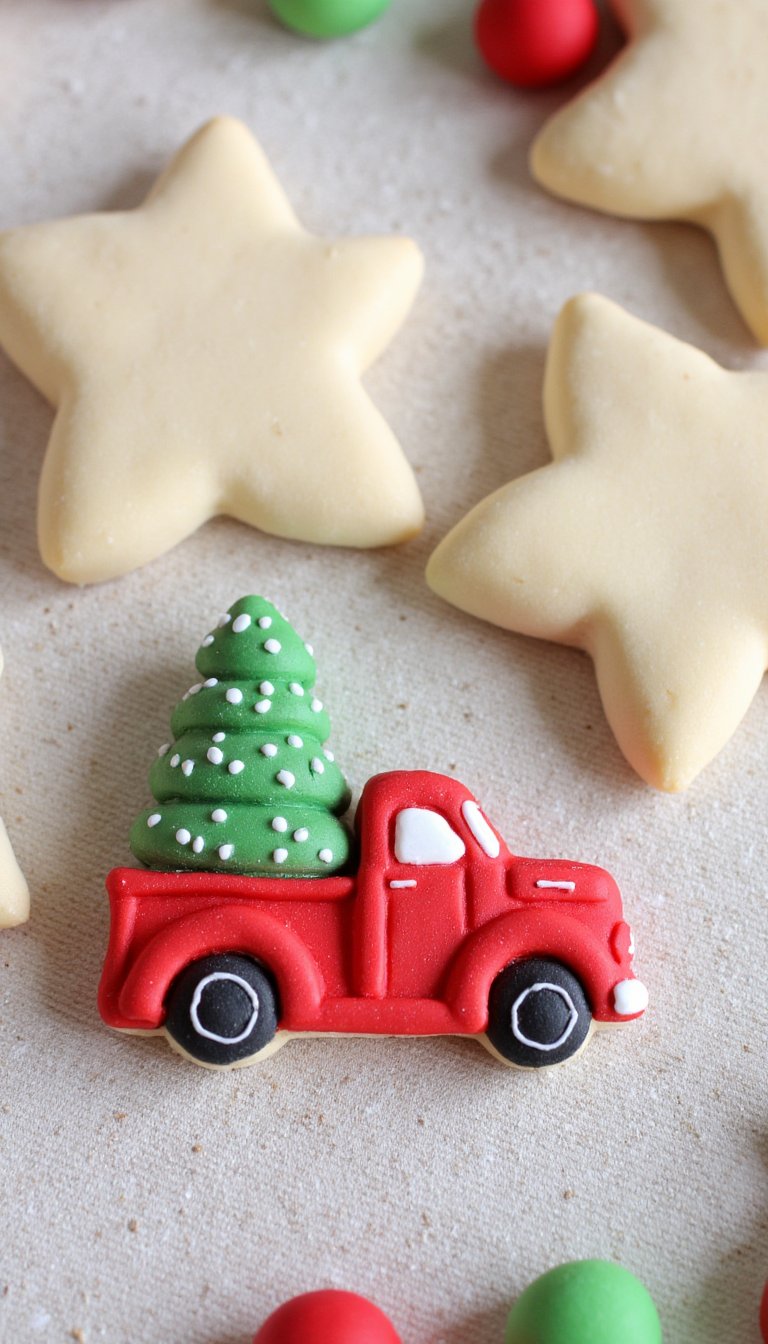 21. Vintage Truck with a Tree