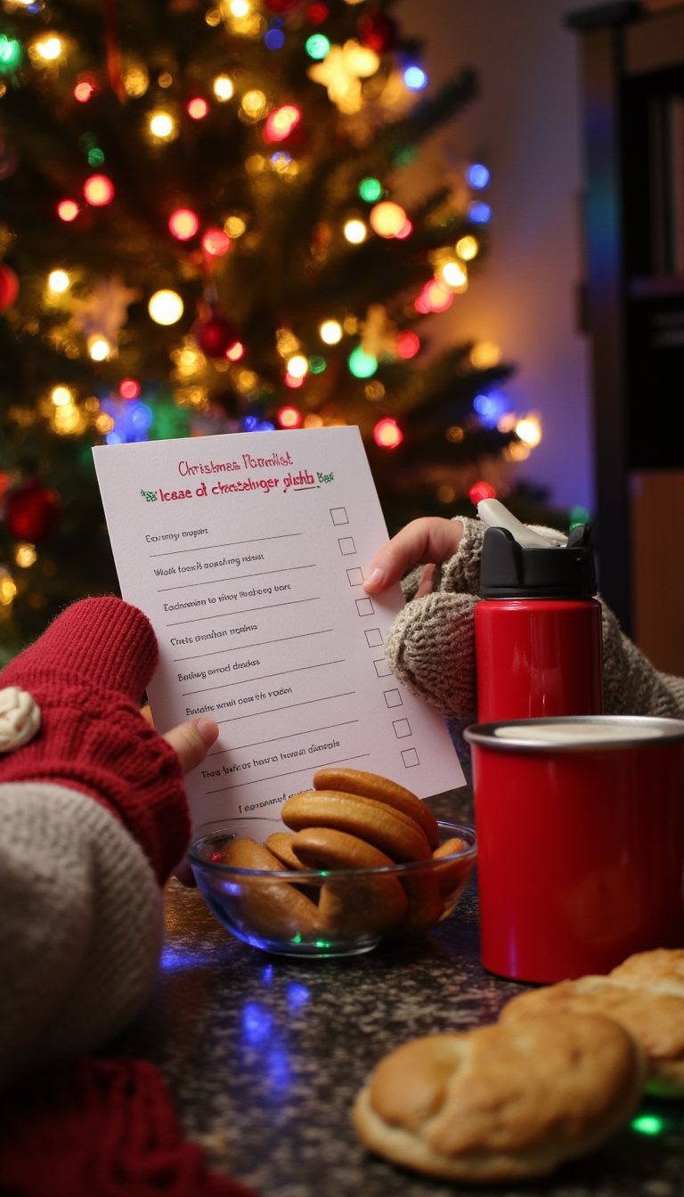 3. Go on a Magical Christmas Light Scavenger Hunt
