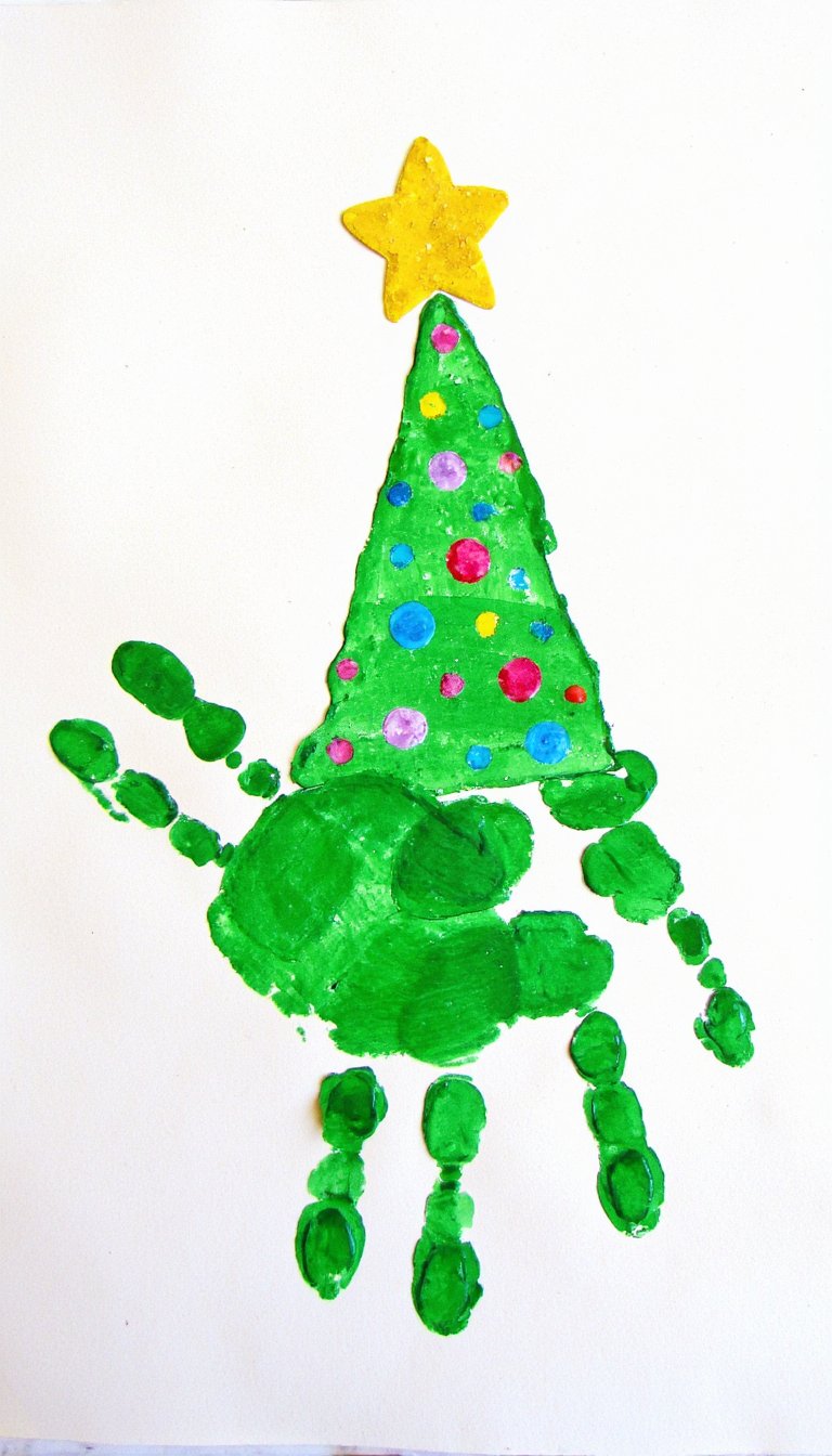 20. Handprint Christmas Tree