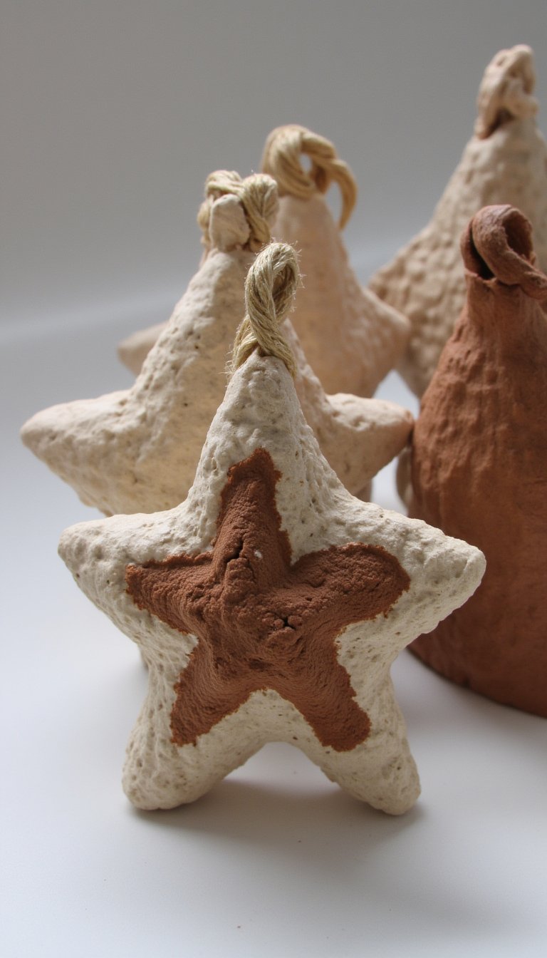 5. Textured Stoneware Stars