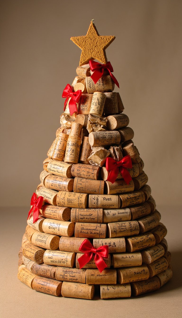 8. Wine Cork Christmas Tree