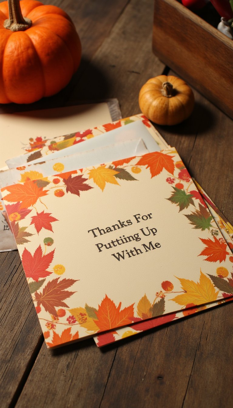 2. The "Thanks For Putting Up With Me" Card