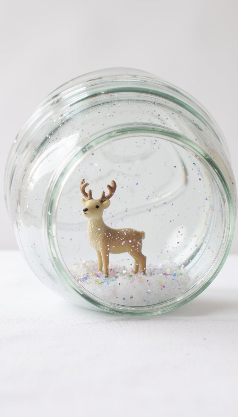 18. Mason Jar Snow Globes