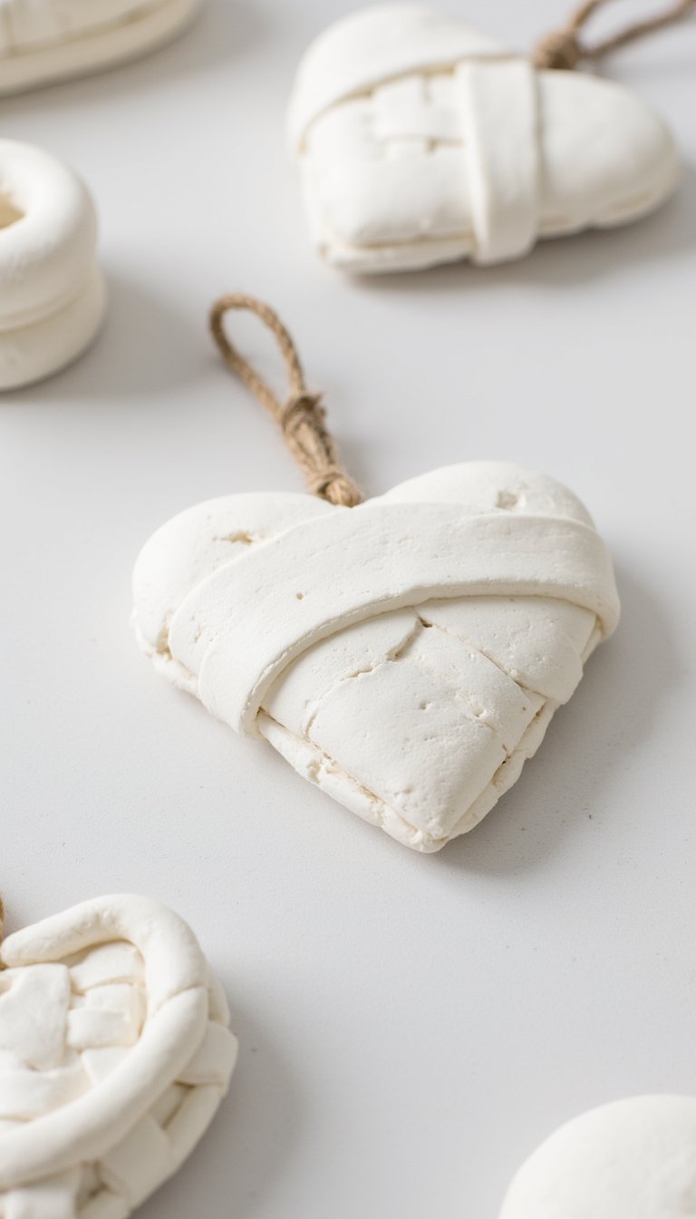 4. Rustic Woven Heart Baskets