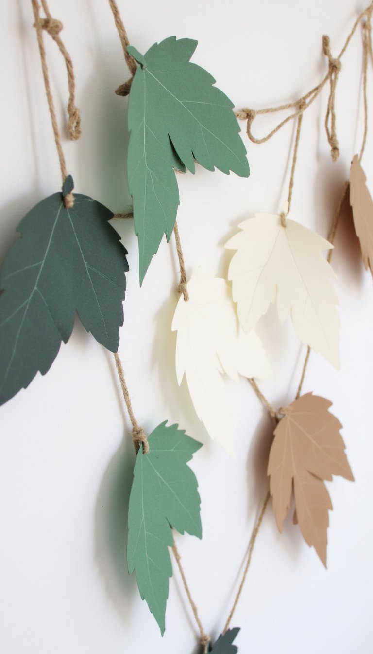 13. Paper Leaf Garlands