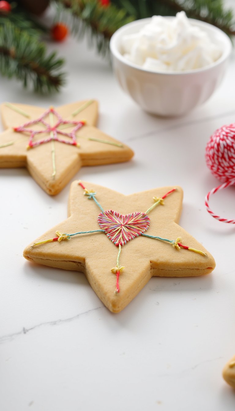 12. Embroidered-Look String Art