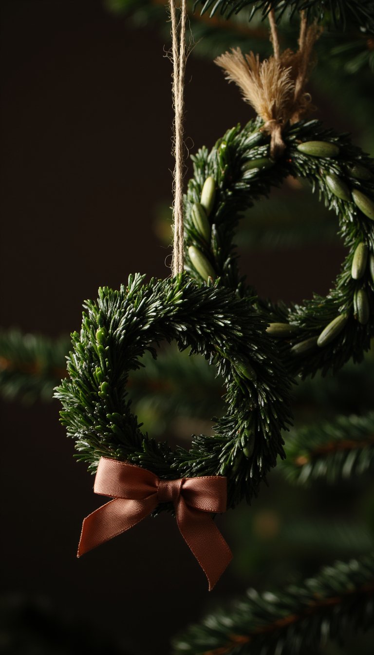17. Mini Wreaths from Greenery