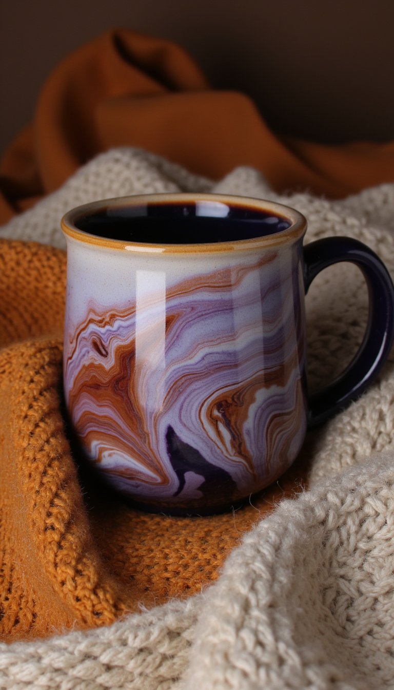 5. DIY Marbled Mugs