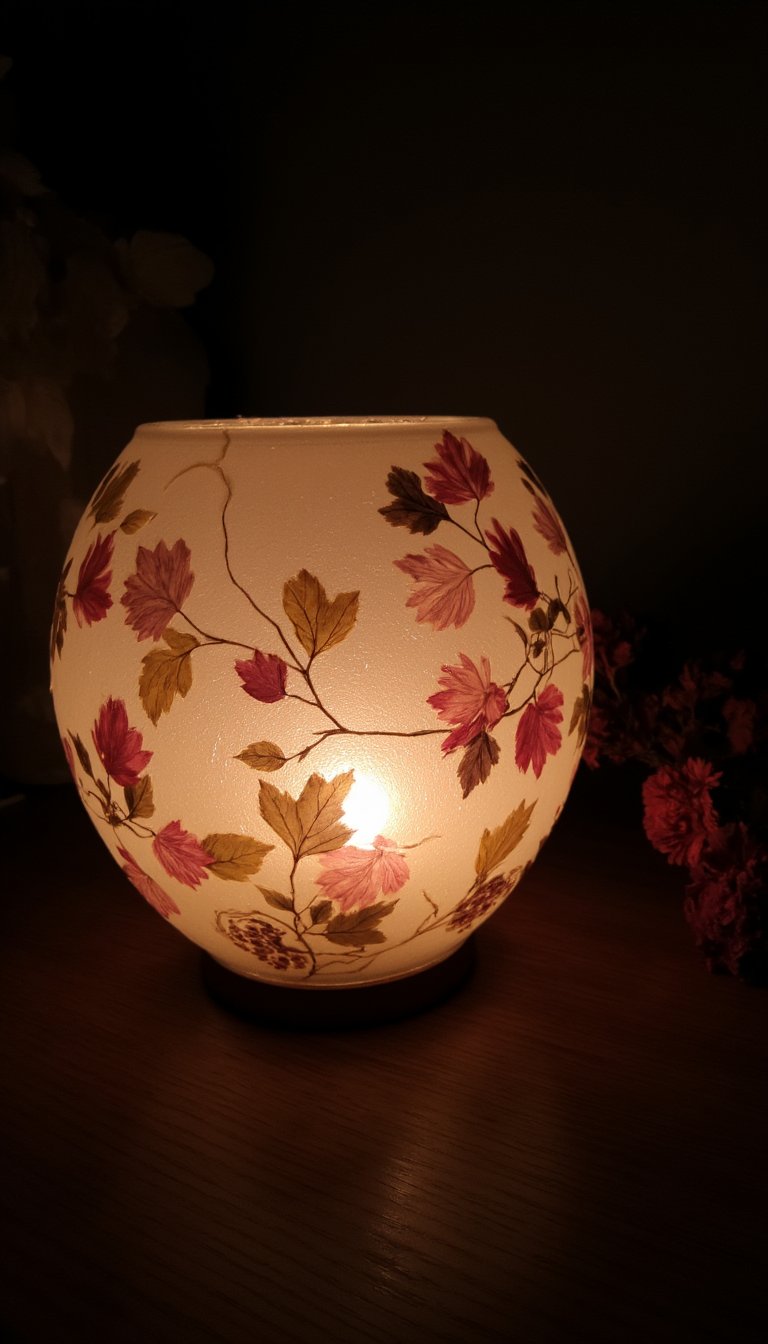 7. Pressed Flower Lantern