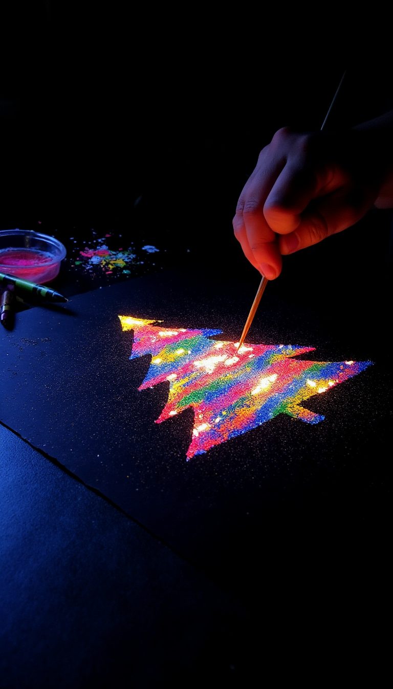 16. Christmas Card Scratch Art